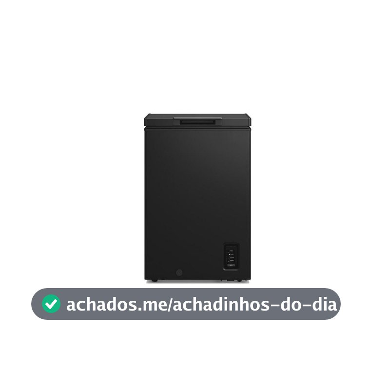 Freezer Horizontal Electrolux 95L Inverter Bivolt Uma Porta Preto (HB10B)