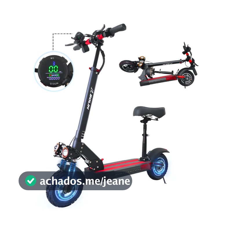 PATINETE ELÉTRICO T10  800W 48V 10AH COM BANCO E CARTÃO NFC