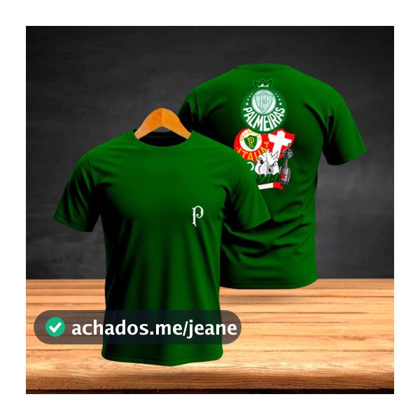 Camiseta Palmeiras Estampa Costas Time Verdão Futebol 100% Algodão Envio Rápido/Imediato Polar.clothing.store