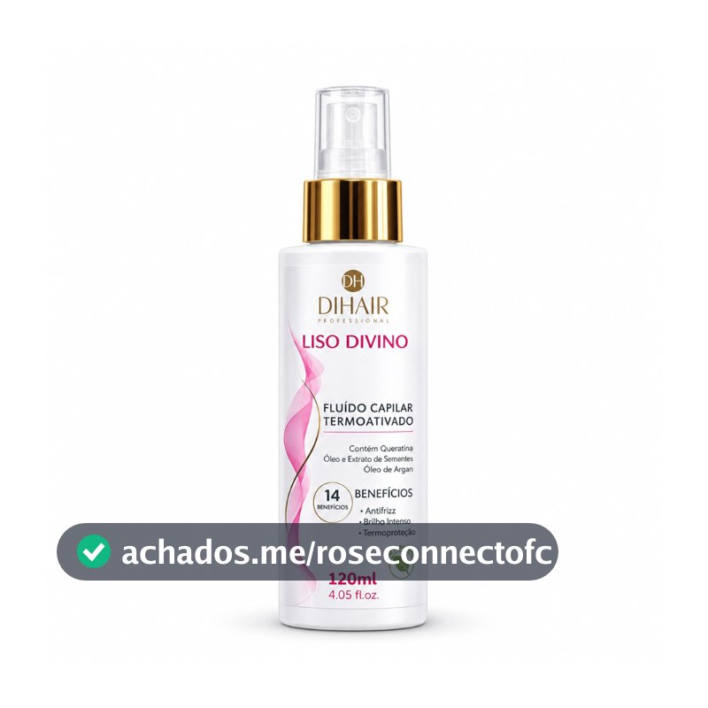 Protetor térmico para cabelo Spray Liso Divino para cabelos lisos 120ml DIHAIR