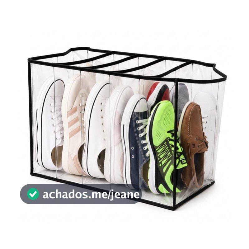 Kit 4 Colmeias Organizadoras Sapateiras Dobráveis Para Sapatos Tênis Chinelos Organizador Multiuso