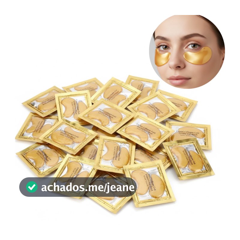 Kit Máscaras Colágeno Trata Olheiras Adesivo Antirrugas Gel Pads Skin Care Tratamento Olhos