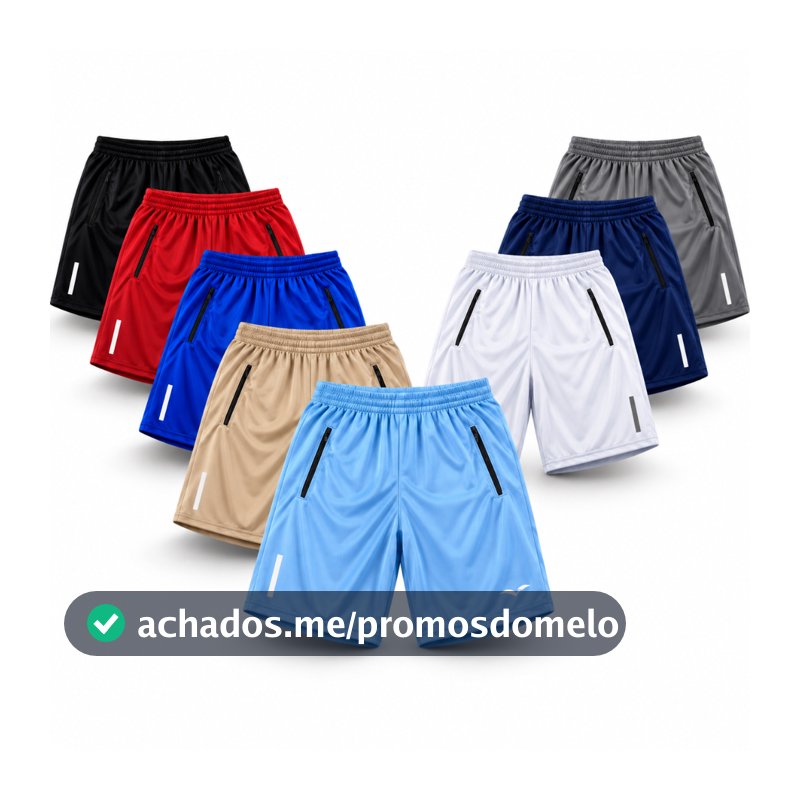 Bermuda Esportiva Masculina Short Para Corridas e Academia