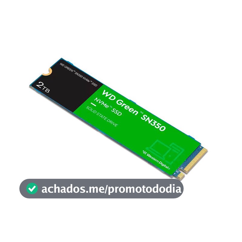SSD WD Green SN350 2TB M.2 2280 NVME PCIE 3.0 3200Mb/s - WDS