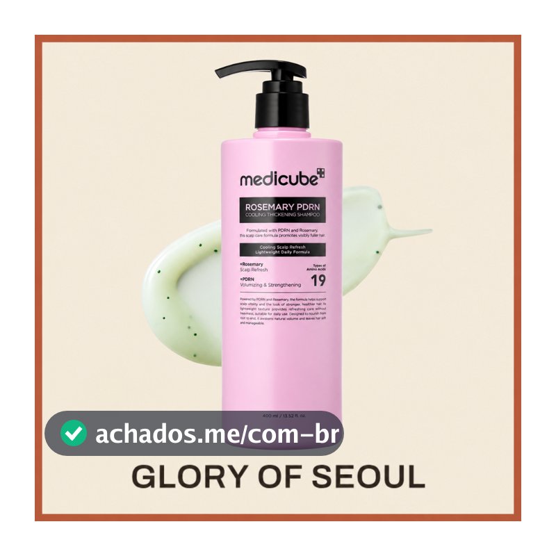 MEDICUBE Rosemary PDRN Cooling Thickening Shampoo, 400ml