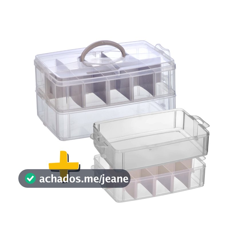 Maleta Organizadora 4 Bandejas Multiuso Caixa Costura, Remédios, Brinquedos, Xuxinha Cabelo, Odonto