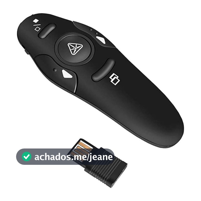Controle Sem Fio Apresentador Projetor Troca página Caneta Laser