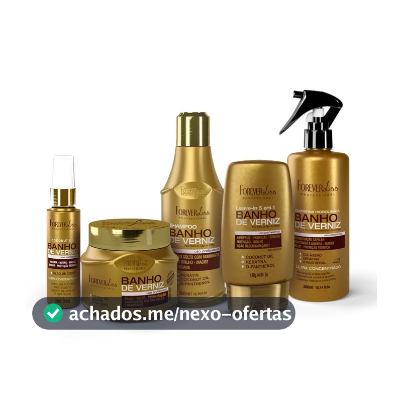 Kit Completo Banho De Verniz Forever Liss