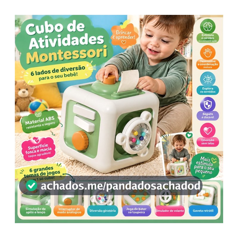 Montessori Educação Infantil Cubo de Rubik Bebê Música Dinâmica Treinamento de Inteligê