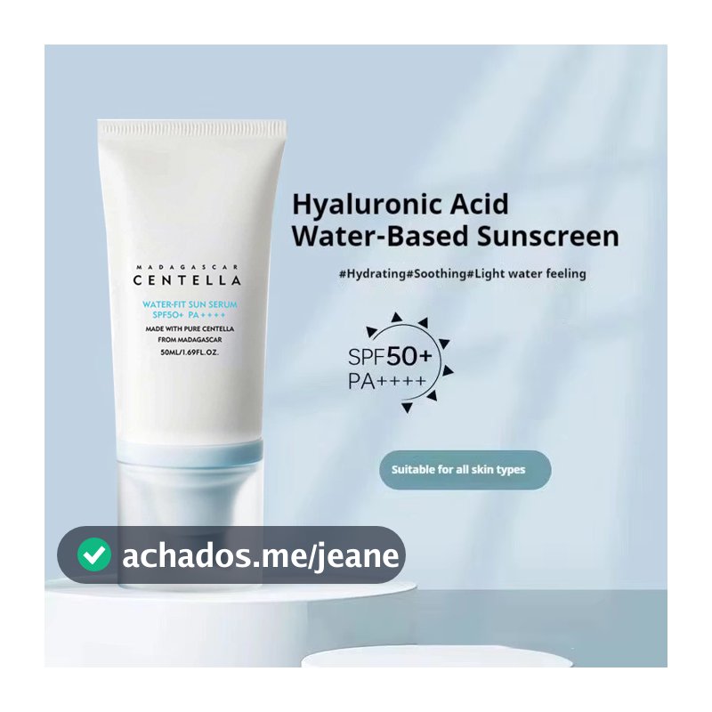Centella SPF50 Sunscreen Hyaluronic Madagascar Pure Plant Essence Sunscreen Sensitive Skin Waterproof Lasting Sunblock