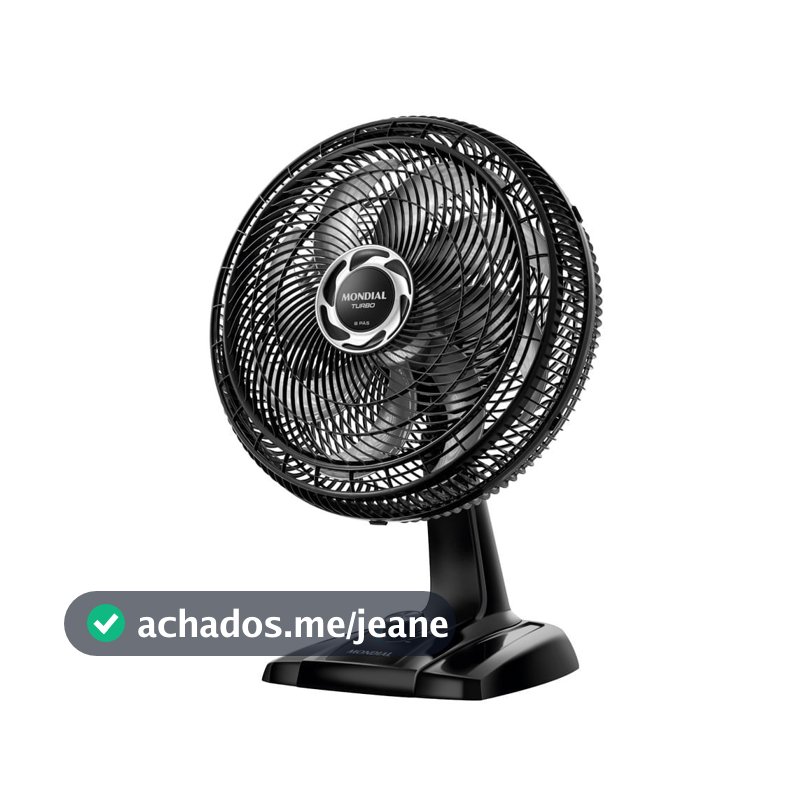 Ventilador de Mesa 40cm Mondial Turbo 8 Pás NVT408PB 127V
