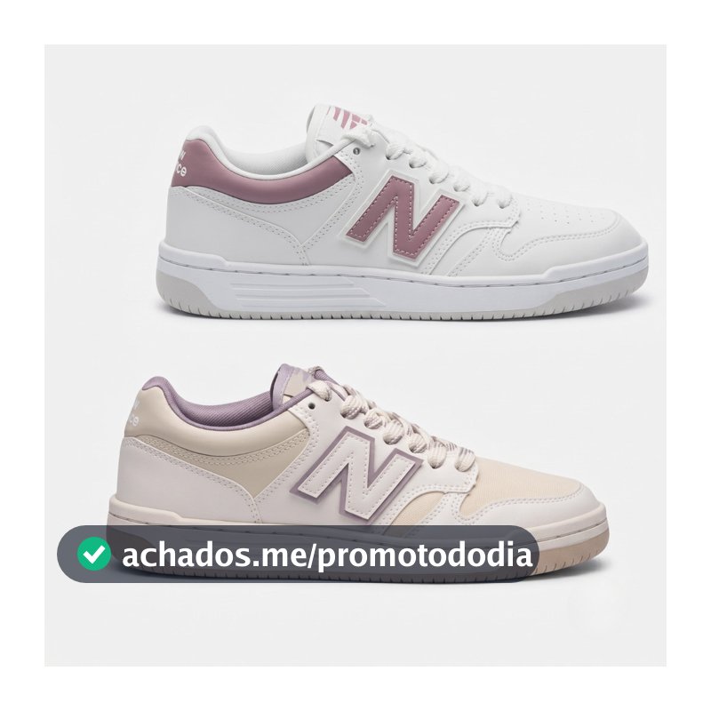 Tênis Feminino New Balance 480 LOW BB480 Clássico Atemporal