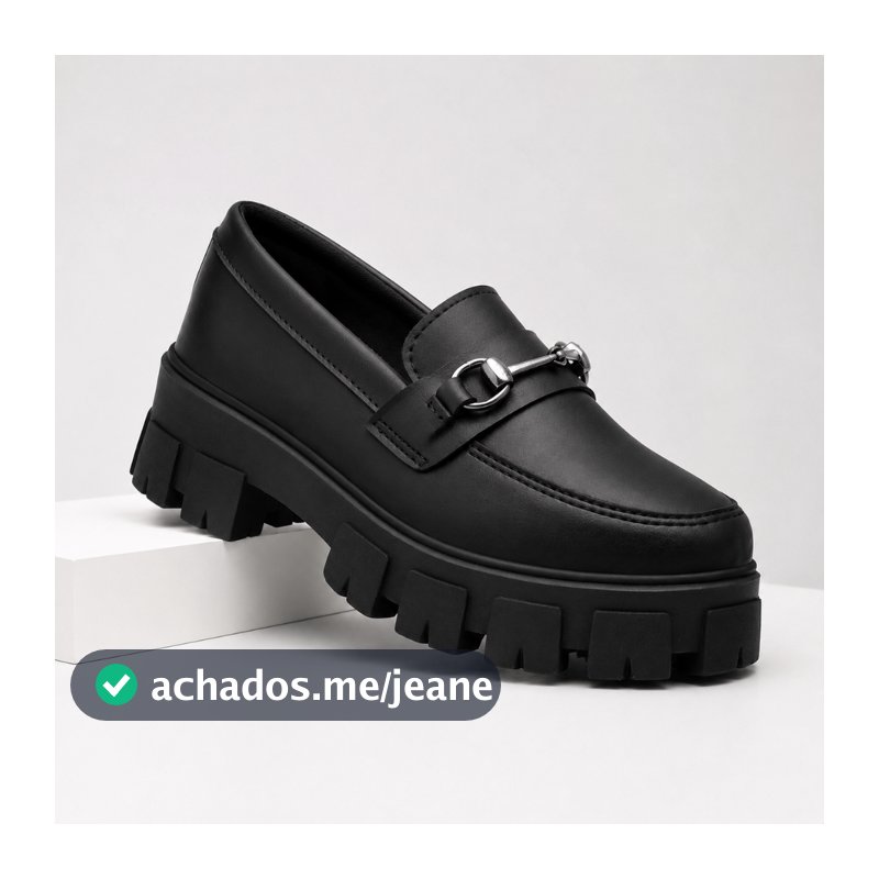 Mocassim Oxford Plataforma Trendy Sapato Feminino Fashion Versátil e Moderno
