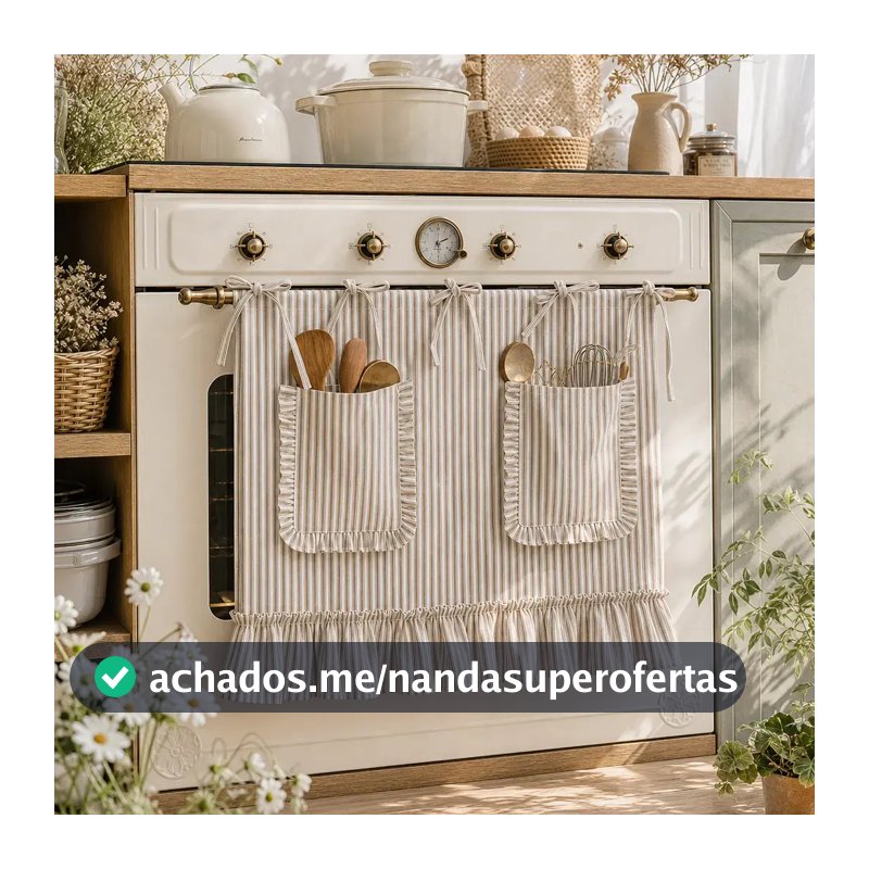 Cortina De Forno Listrada Vintage Para Saia De Cozinha Meia Janela Gravata Superior Café Armário Toppers Com Bolso De Ar