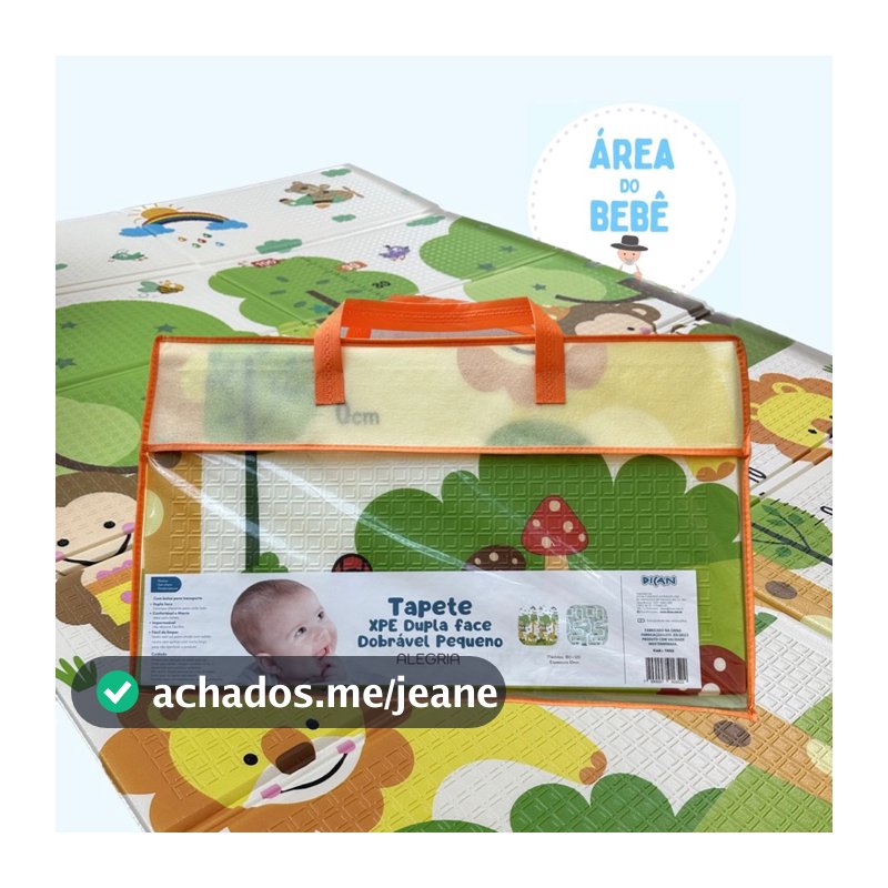 Tapete De Atividade Infantil Dupla Face À Prova D'água 10 MM educacional para bebês engatinhando Dobráveis Dupla Face