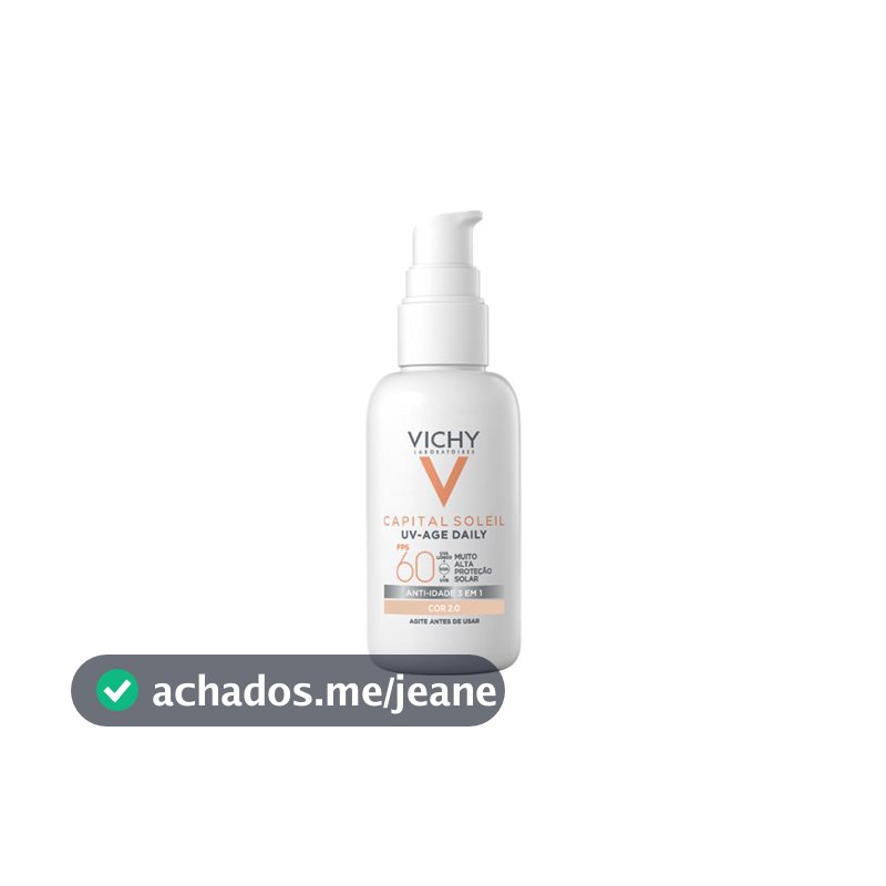 Vichy Capital Soleil Age Daily Protetor Solar Anti-Idade FPS60 Cor 02 Clara 40g