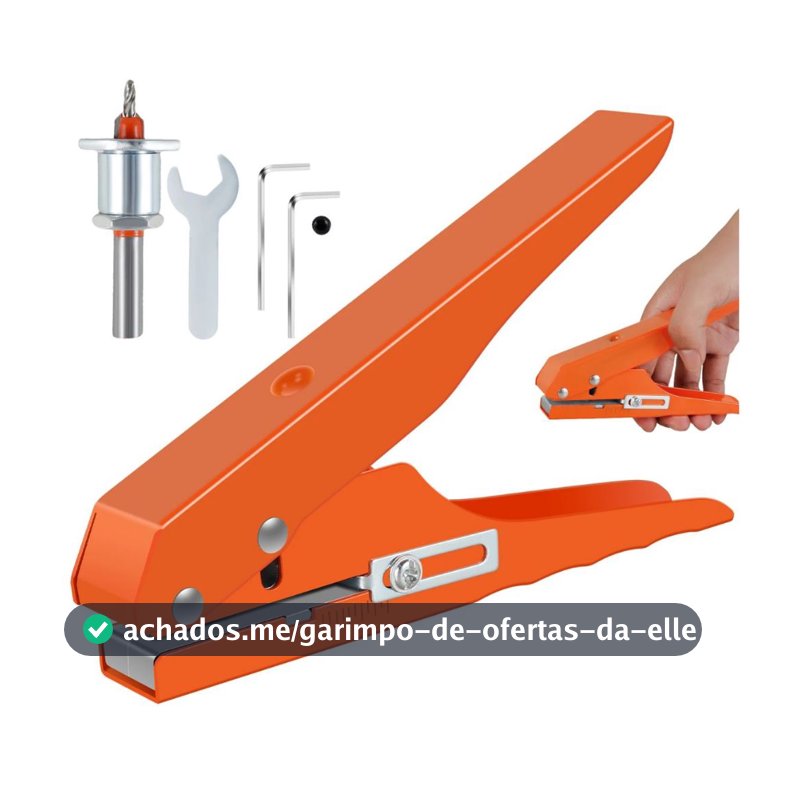 Kit Broca Rebaixo de Parafuso Ajustável 3,0mm e Perfurador de Furo 8mm