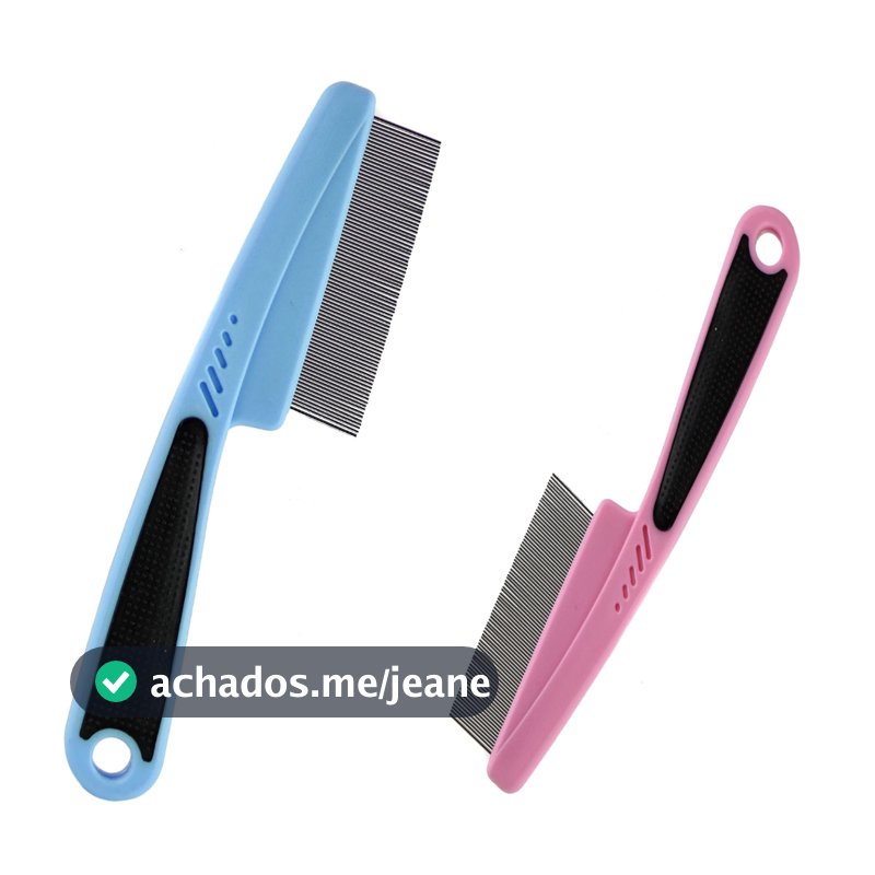 Pente Premium Fino Tira Pelos Remove Pulga Pets