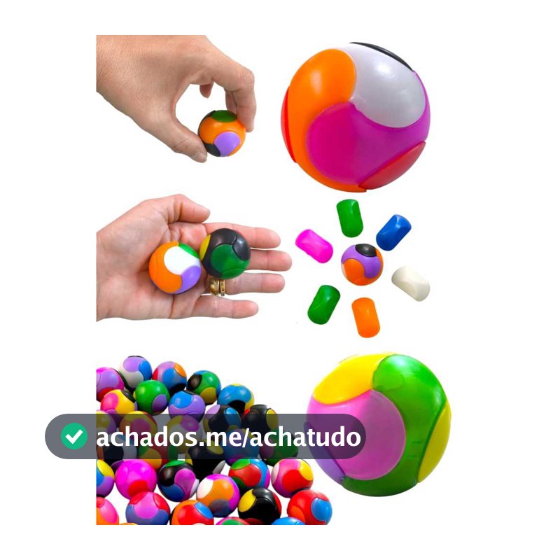 10 Bolinha Mágica De Montar Encaixar Brinquedo Infantil Para Kit Festa Lembrancinha Aniversario