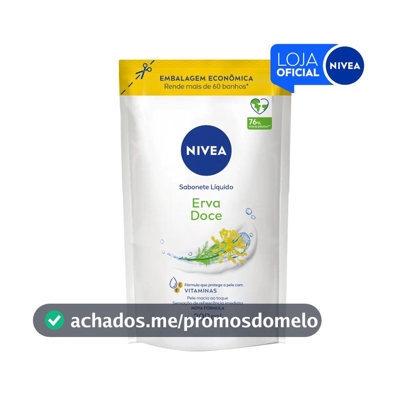 NIVEA Sabonete Líquido Refil Erva Doce 200ml