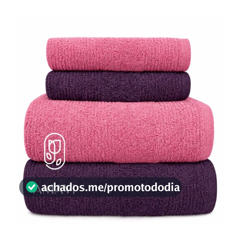 Jogo Kit 2 Toalhas de Banho Banhão + 2 Toalhas de Rosto Macia Grossa Superluxo Felpuda 100% Algodão