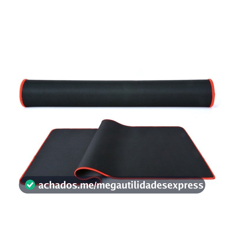 MousePad Gamer Speed  Borda Vermelha Costurada 70 X 30 X 0.3cm
