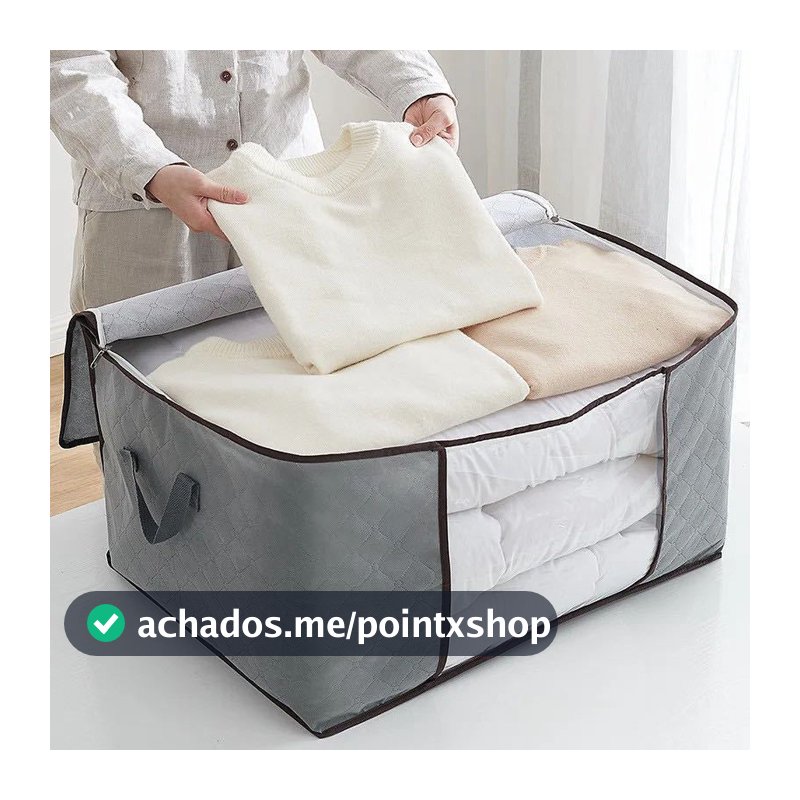 Caixa Saco Organizador Grande Edredom Cobertor Casaco Guarda Roupa Ecológico Anti-Poeira Umidade Insetos Multiuso