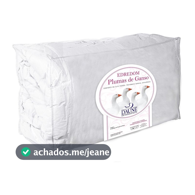Edredom 100% Pluma De Ganso Casal Daune - 2,20 M x 2,40 M
