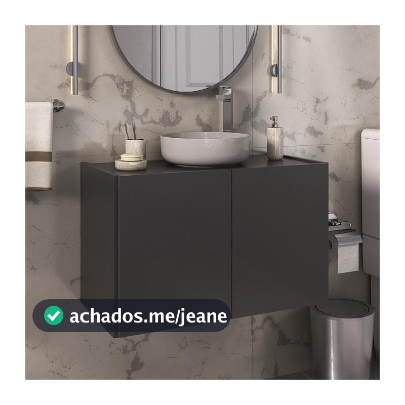 Gabinete de Banheiro 62,5cm Suspenso 2 Portas Multimóveis MP5044