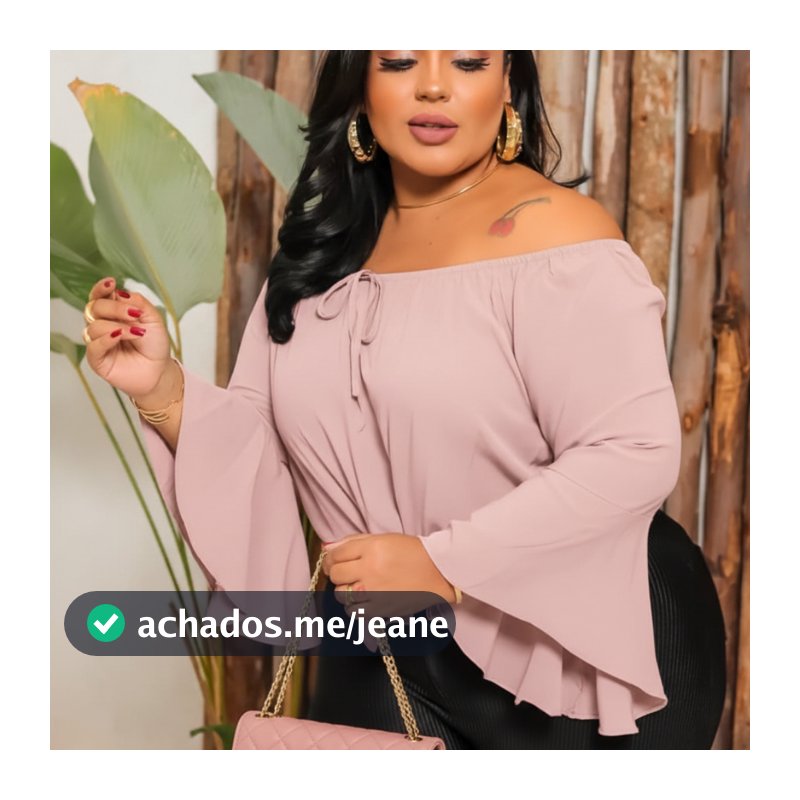 Blusa Plus Size Social Ombro a Ombro: Conforto e Estilo para Todas as Ocasiões!