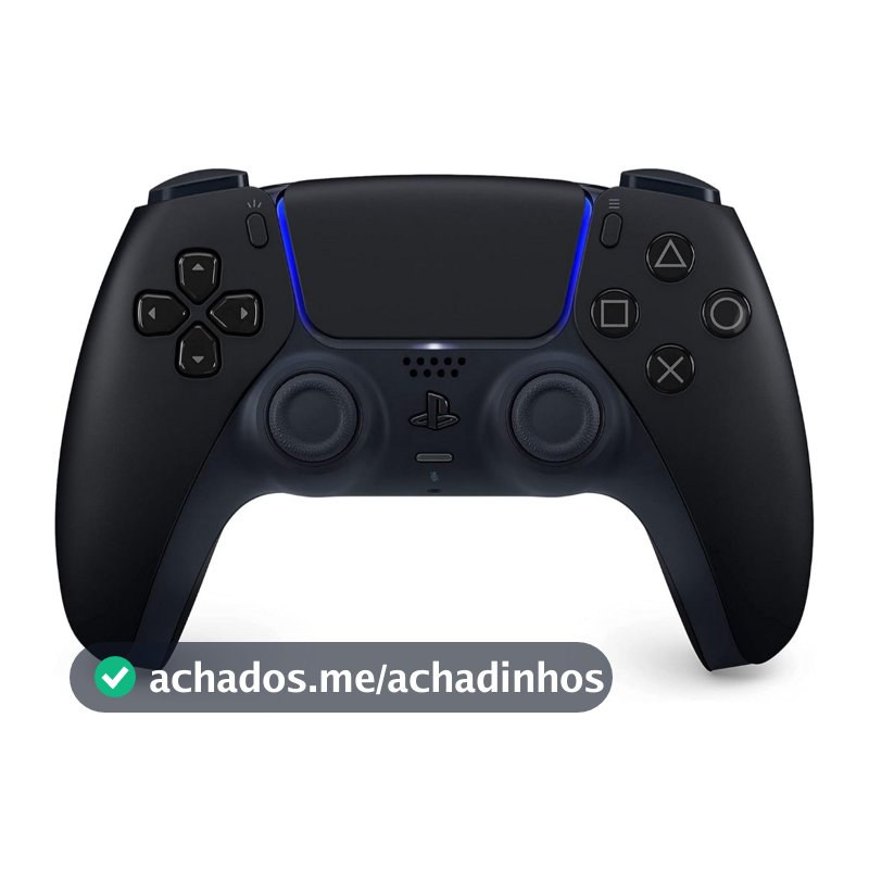 Controle PS5 Dualsense Midnight Black Preto Sem Fio Sony Original Lacrado