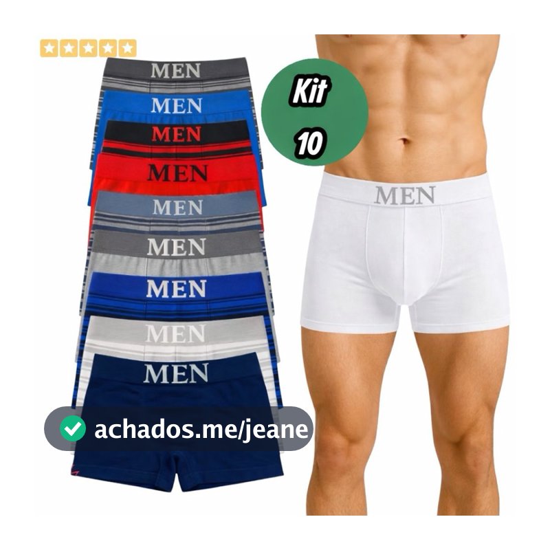 Kit Cuecas Boxer Masculino Em Microfibra Premium Confortável