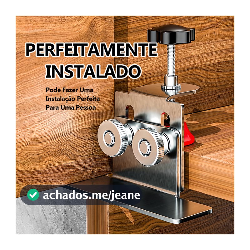 Ferramenta De Montagem De Armário De Porta Gabarito De Ajustável De Alumínio Profissional Para Carpintar