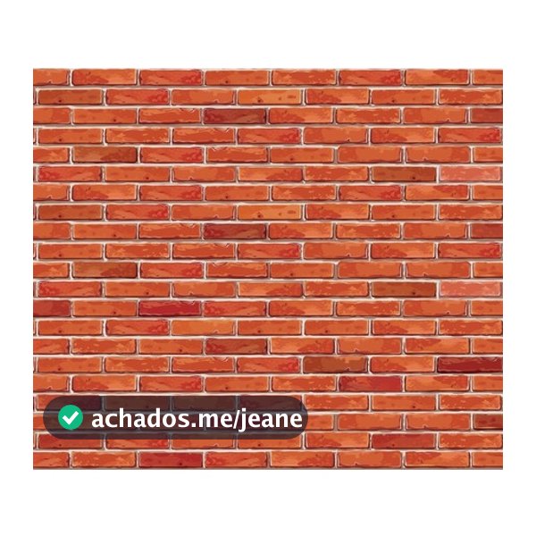 Papel de Parede PREMIUM Decorativo 5 M X 45CM Tijolo vermelhoTijolinho Rustico 3D Auto Adesivo