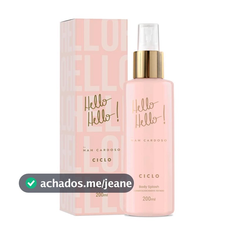 Body Splash Hello Nah Cardoso 200ml