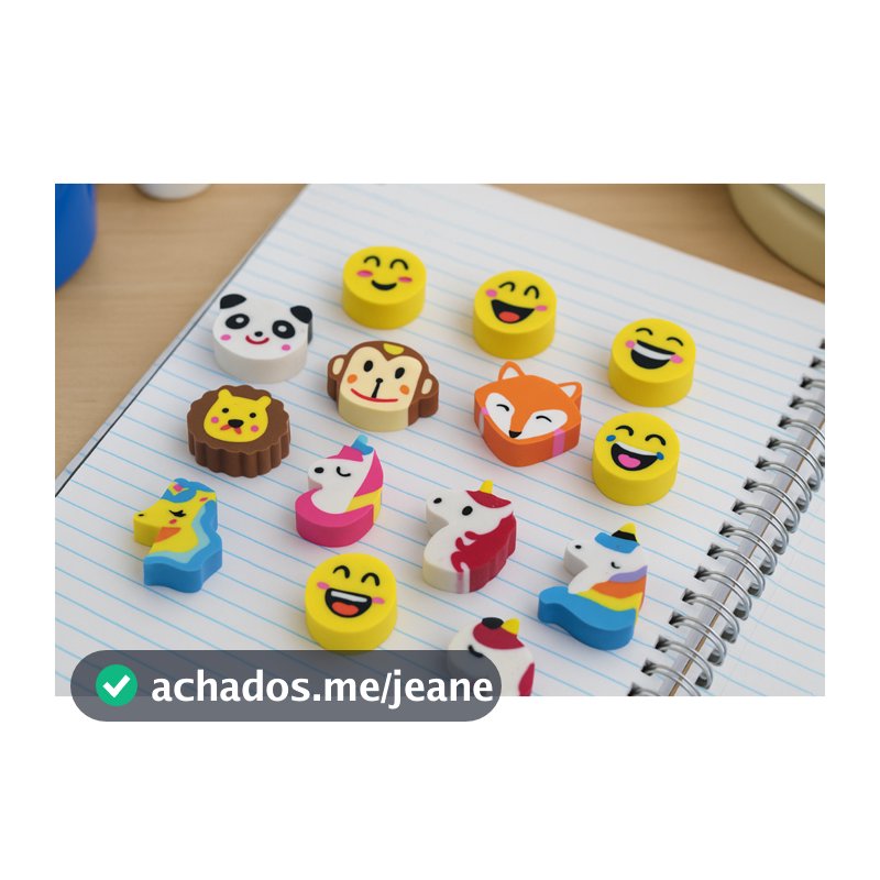 Borracha Ponteira/Ponta de Lápis-Unicórnio/Animais/Emojis-12 ou 24 unidades