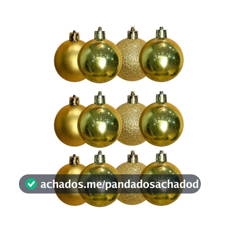 Kit 12 Bolinha De Natal Lisa Enfeite Para Arvore Decoração