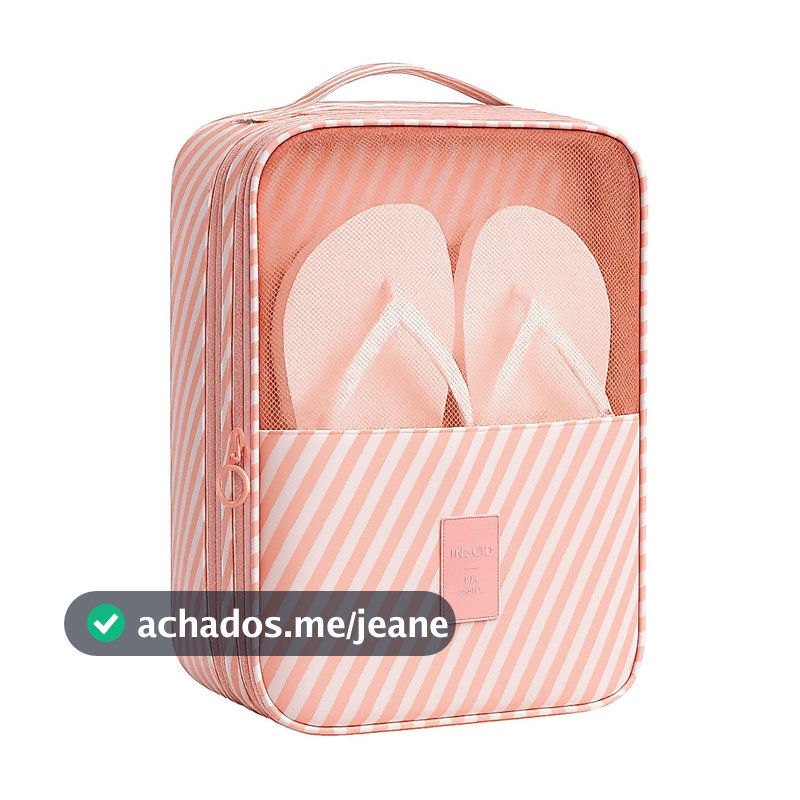 Bolsa Transporte Calçados Sapatos Chinelos Mala Viagens Flexivel Multifuncional Passeio Esportes