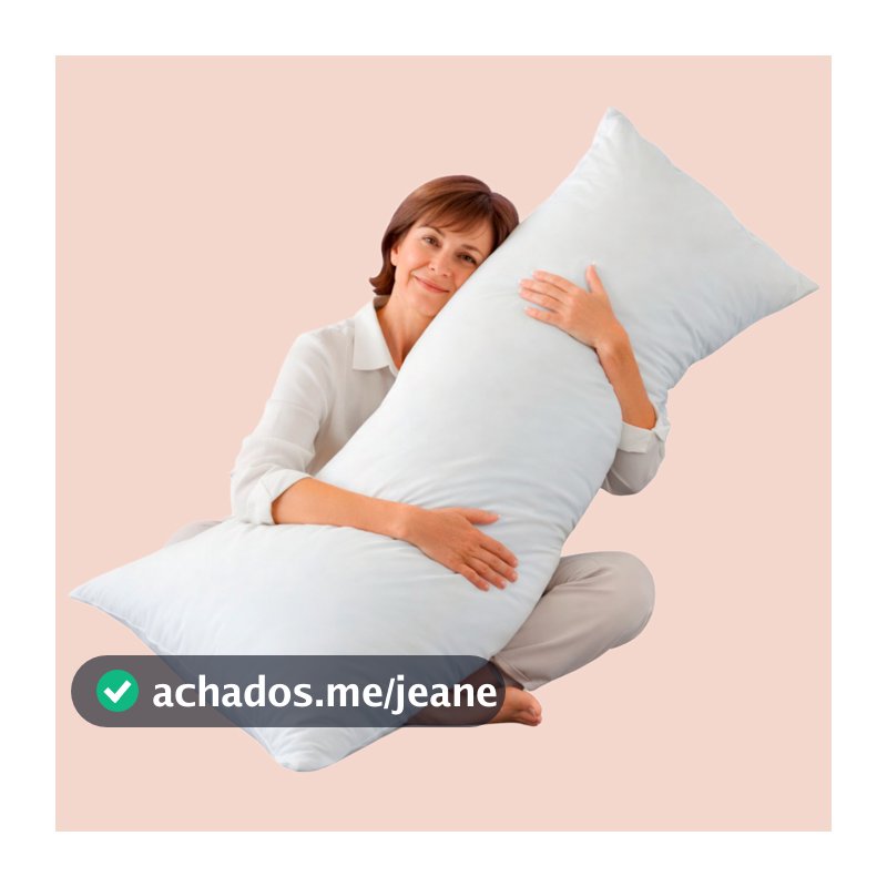 Travesseiro Amigão Corpo Inteiro 130x40cm Gestante Macio Antialérgico Confortável