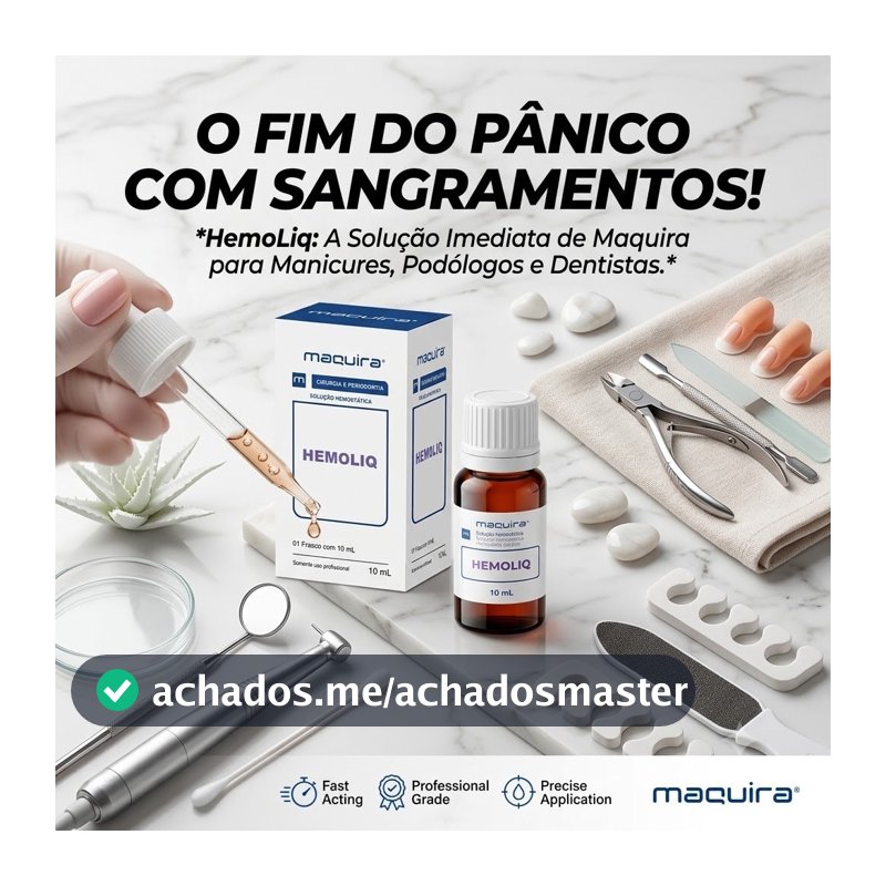 Hemostático Líquido HemoLiq Maquira Ideal para Nail Designer,  Manicure, Podólogo ou Dentista