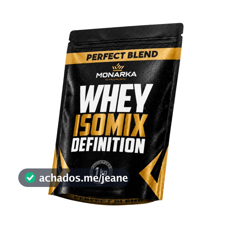 Whey Protein 1kg - Isolado e Concentrado - Suplemento Alimentar Proteína Ganho de Massa