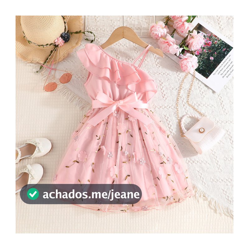 Vestido de Bebê, Menina 2-7 anos de idade Vestido de Princesa da Moda de Verão