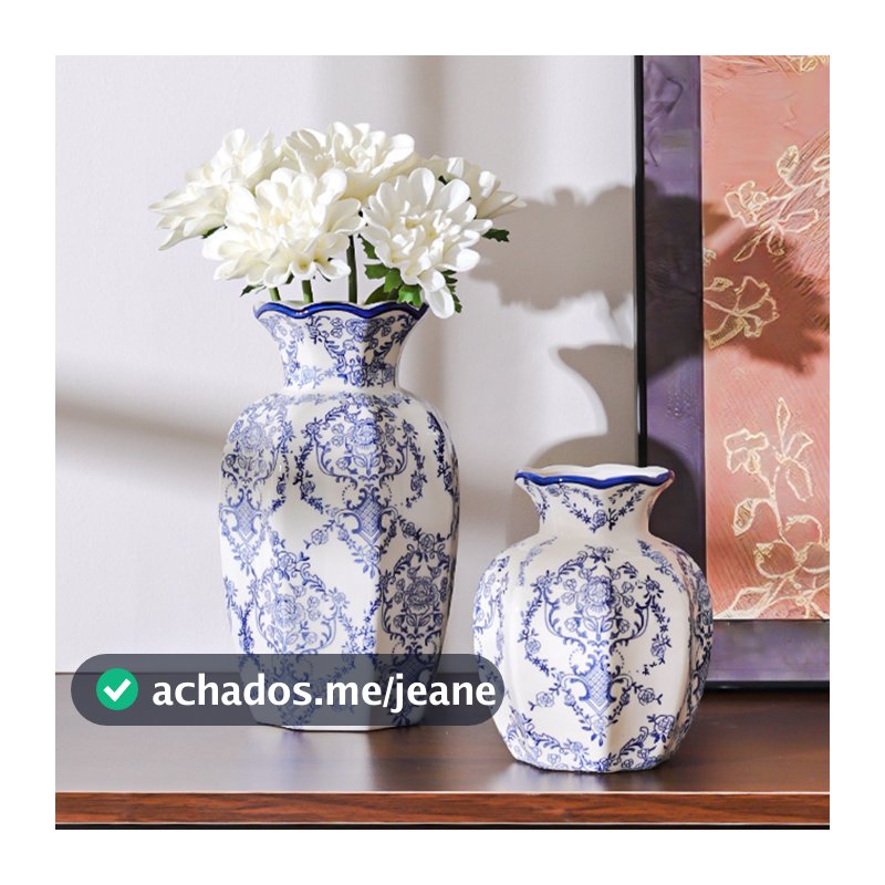 Vaso De Cerâmica Estampado Elegante , Ornamento Decorativo De Atmosfera De Mesa Para Sala De Estar Em Casa