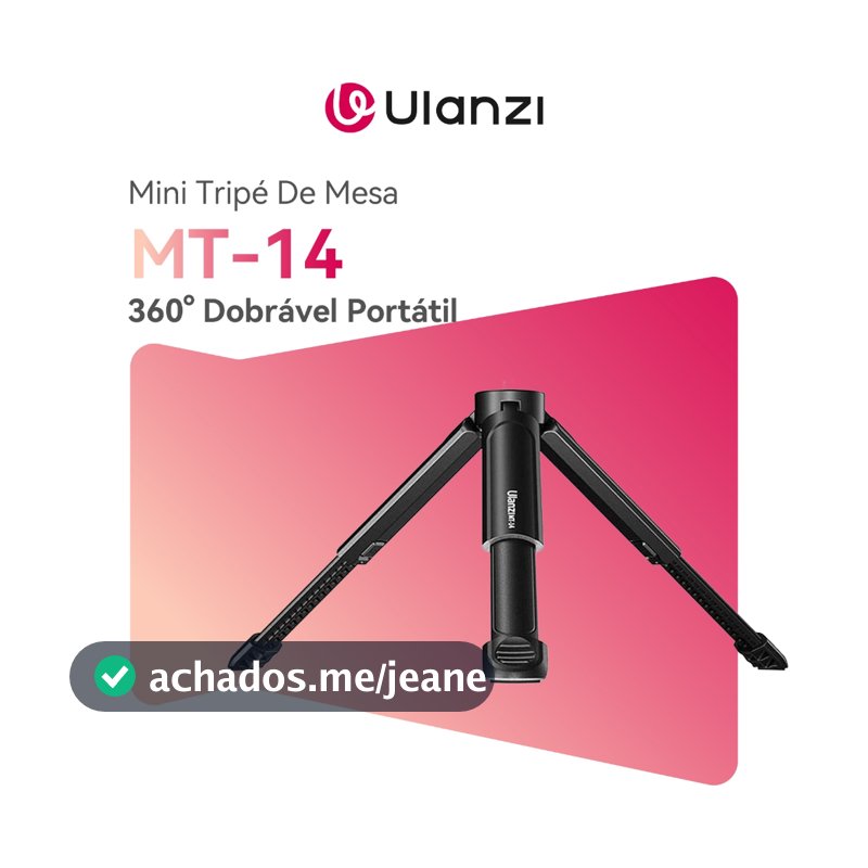 ULANZI MT-14 Mini Tripé De Mesa E Bastão 360° Dobrável Portátil Para DSLR E Smartphone 1/4" Suporte
