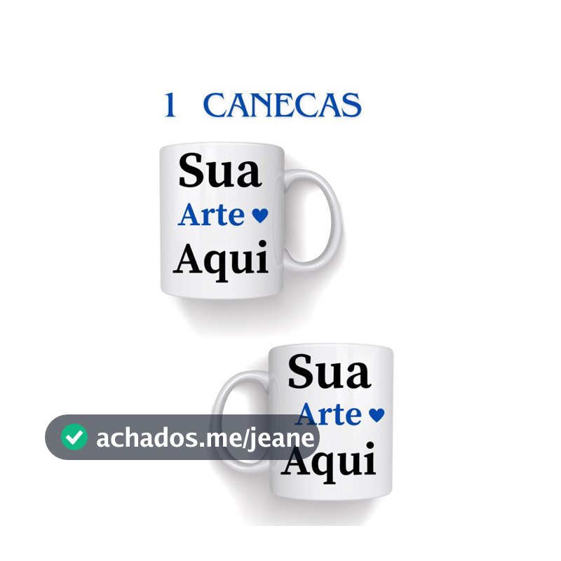 1 CANECA DE PORCELANA PERSONALIZADA PARA SEU EVENTO