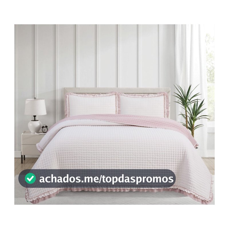 Colcha Imperial Hipercal Soft Touch Com 2 porta travesseiros 100% poliéster