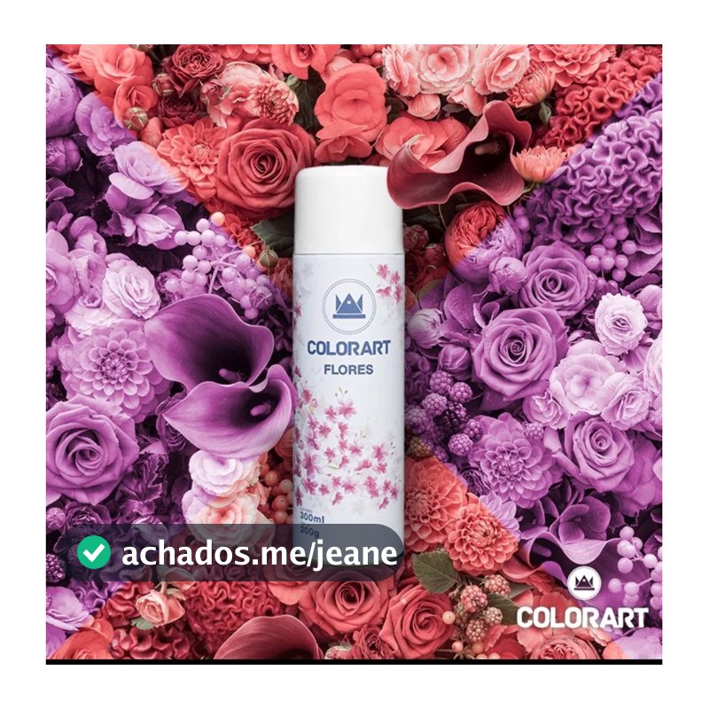 Tinta Spray Floral para Rosas Naturais e Artificiais VÁRIAS CORES 300ml ColorArt