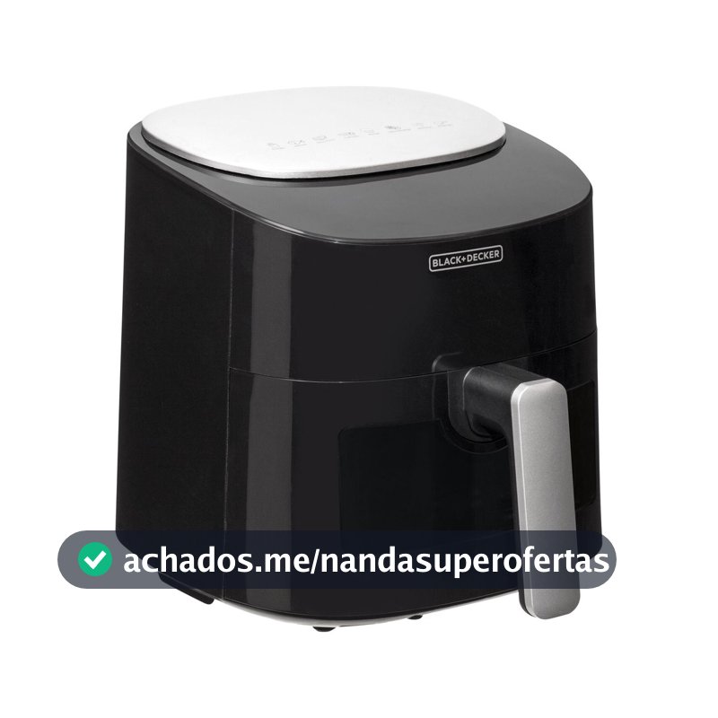 AirFryer Digital BLACK+DECKER AFMDV360 Com Visor Frontal 220V
