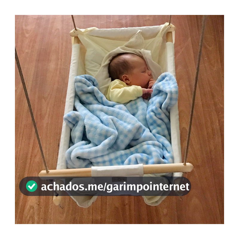 Brinquedo Bebê balanço Bercinho em Tecido