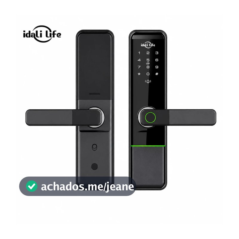Fechadura Digital Inteligente com Impressão Digital com Tag Wifi Moderna Bloqueio de impressões digitais  IDALI LIFE
